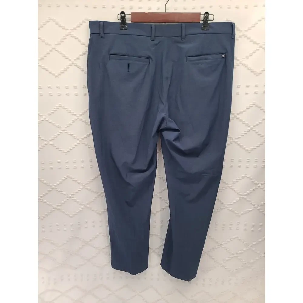 Callaway flat front 4 way stretch blue golf pants ultra comfort Size 38 x30